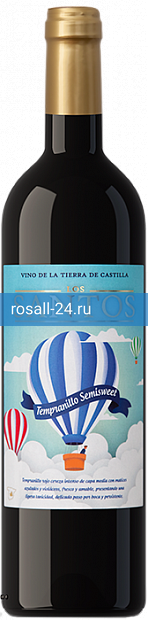 Вино Los Santos Tempranillo красное полусладкое